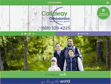 Tablet Screenshot of callawayorthodontics.com